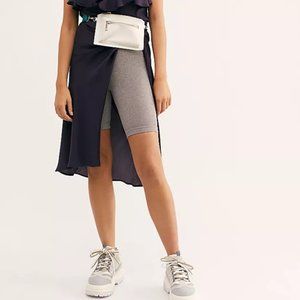 Free People Seamless Rib Bike Short Heather Grey XS/S